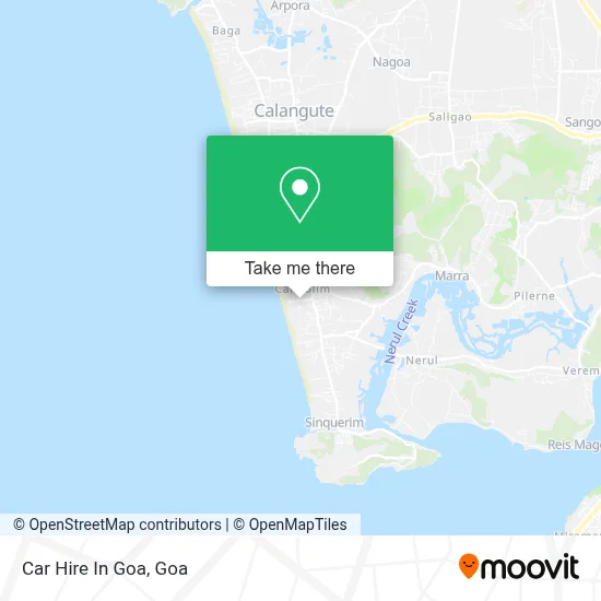 Car Hire In Goa map