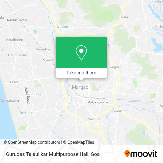 Gurudas Talaulikar Multipurpose Hall map