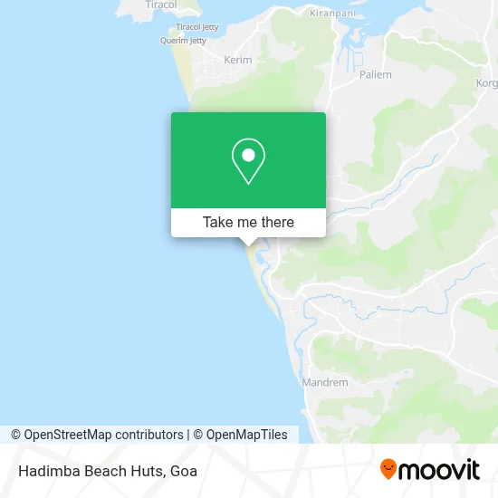 Hadimba Beach Huts map