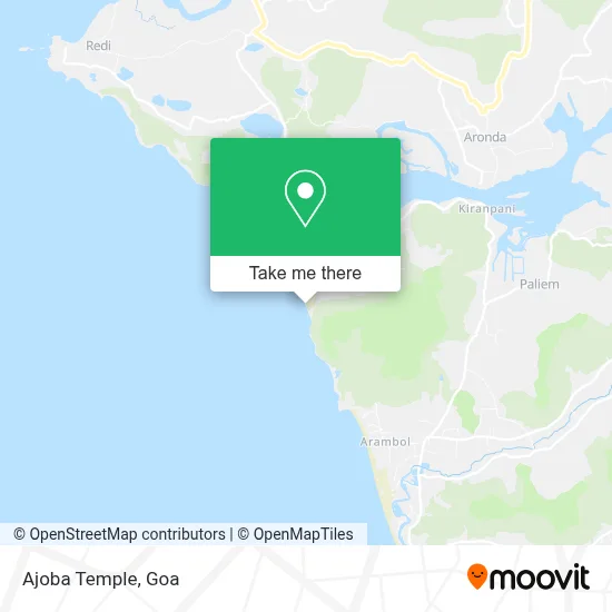 Ajoba Temple map