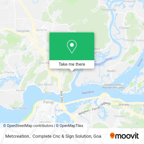 Metcreation.. Complete Cnc & Sign Solution map