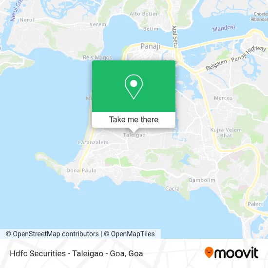 Hdfc Securities - Taleigao - Goa map