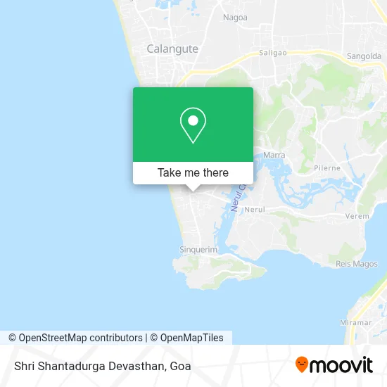 Shri Shantadurga Devasthan map