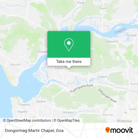 Dongormag Martir Chapel map