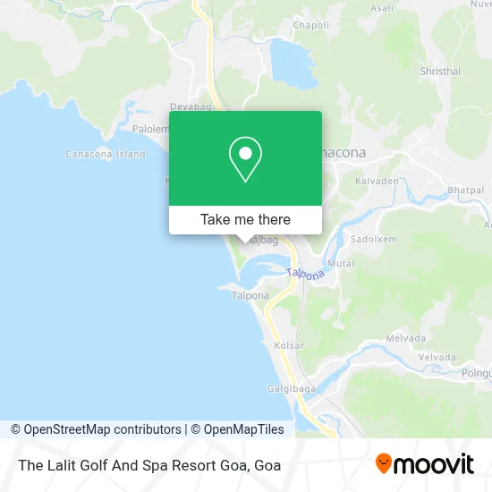 The Lalit Golf And Spa Resort Goa map