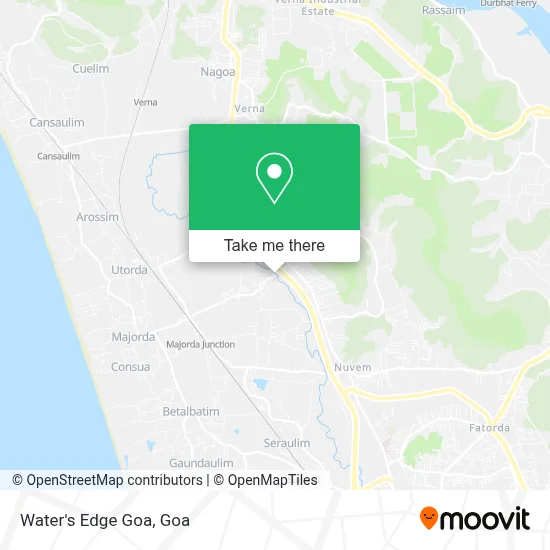 Water's Edge Goa map