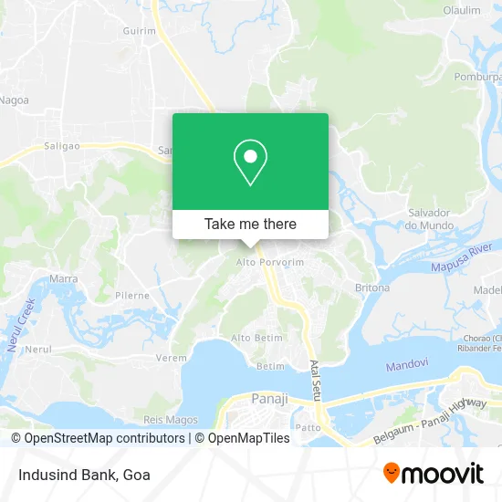 Indusind Bank map