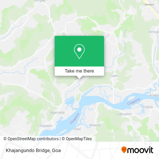 Khajangundo Bridge map