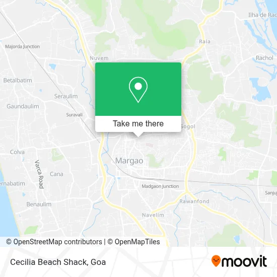 Cecilia Beach Shack map