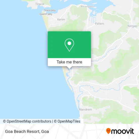 Goa Beach Resort map