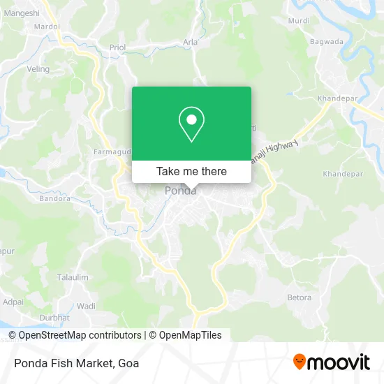 Ponda Fish Market map