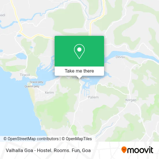 Valhalla Goa - Hostel. Rooms. Fun map