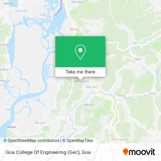Goa College Of Engineering (Gec) map