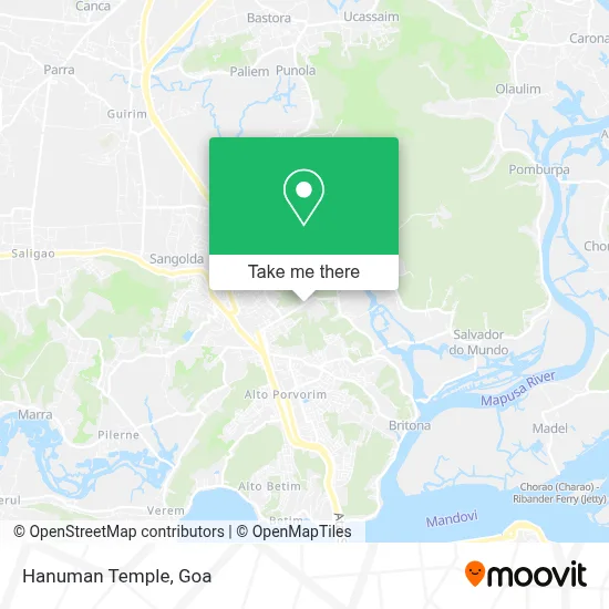 Hanuman Temple map