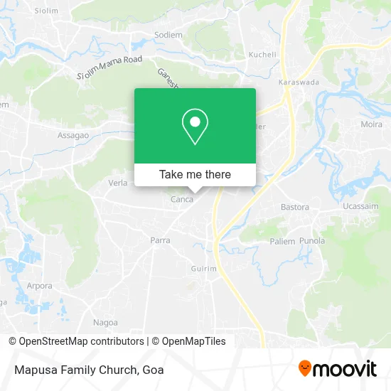 Mapusa Family Church map