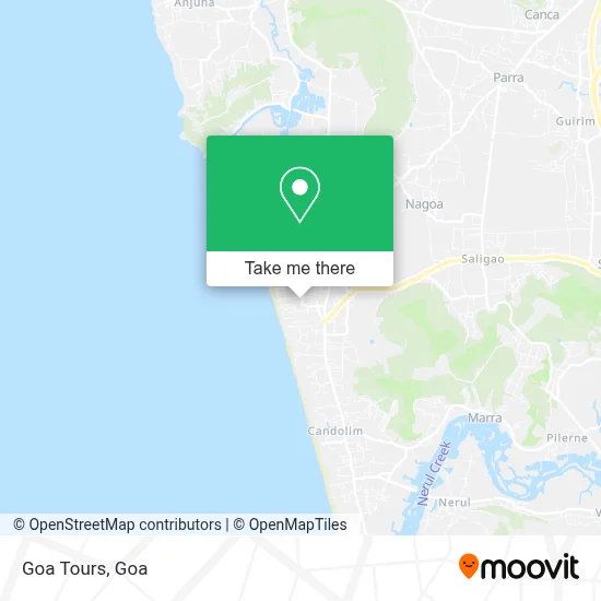 Goa Tours map