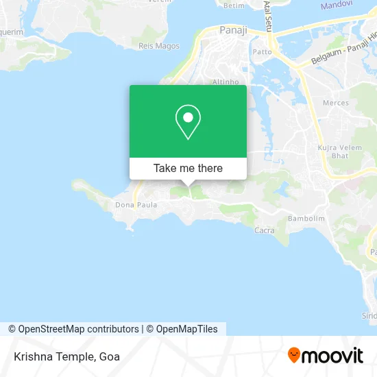 Krishna Temple map
