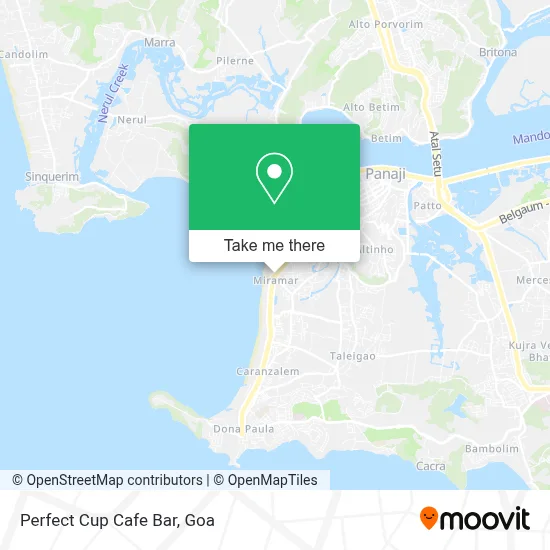 Perfect Cup Cafe Bar map