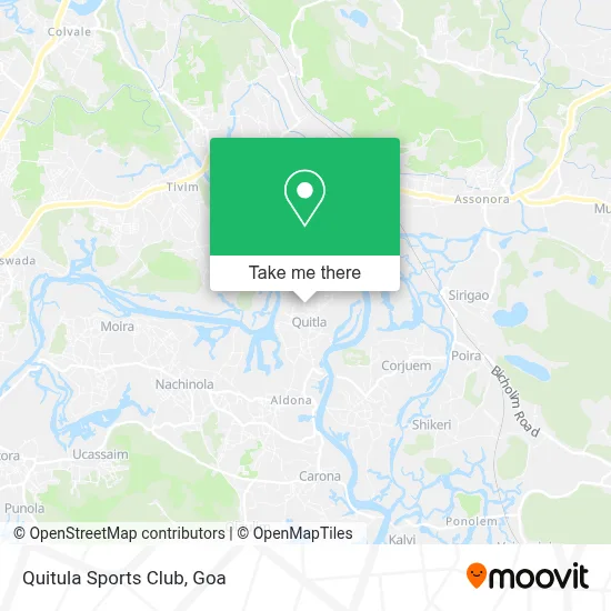 Quitula Sports Club map