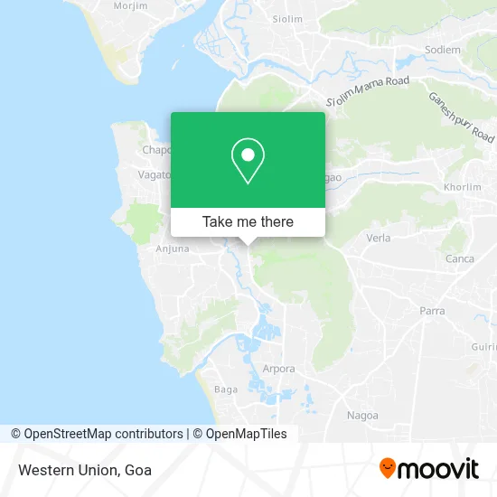 Western Union map