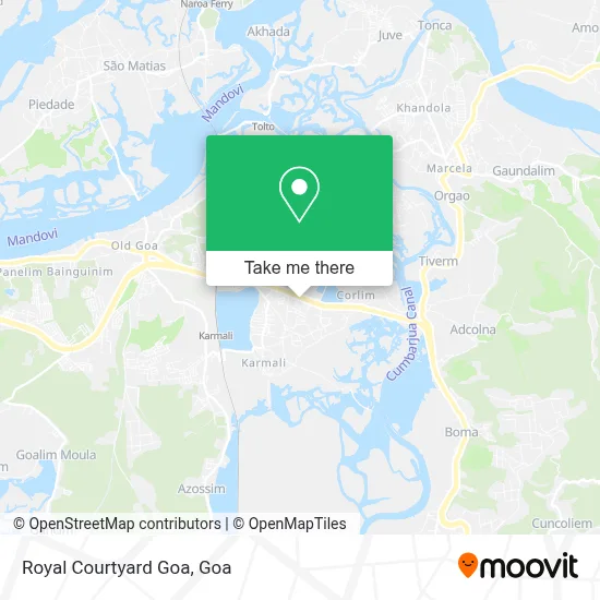Royal Courtyard Goa map