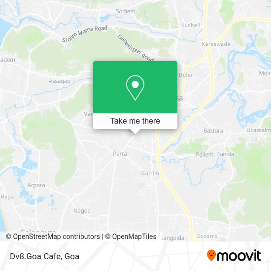 Dv8.Goa Cafe map