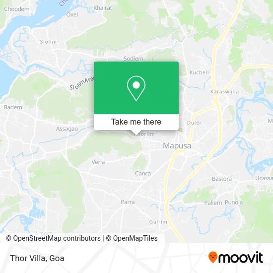 Thor Villa map