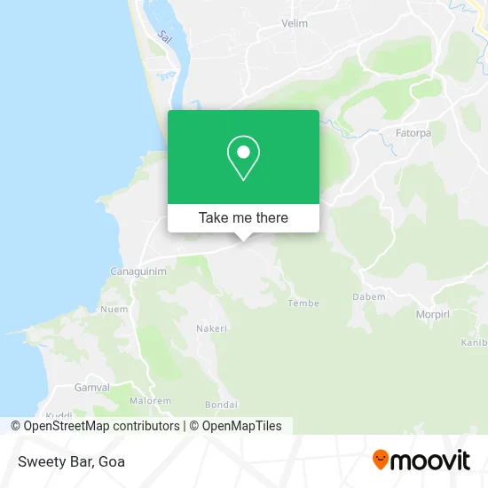 Sweety Bar map