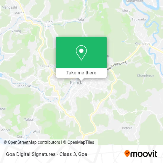 Goa Digital Signatures - Class 3 map