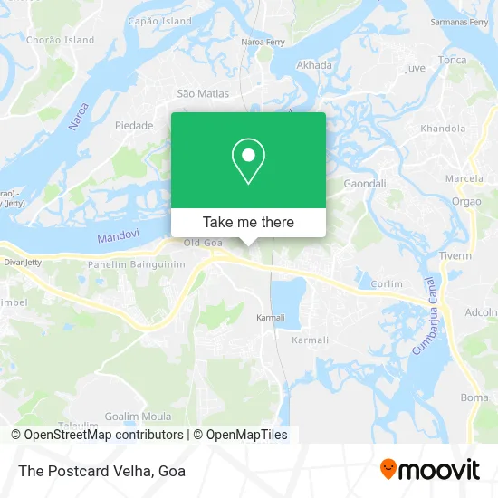 The Postcard Velha map