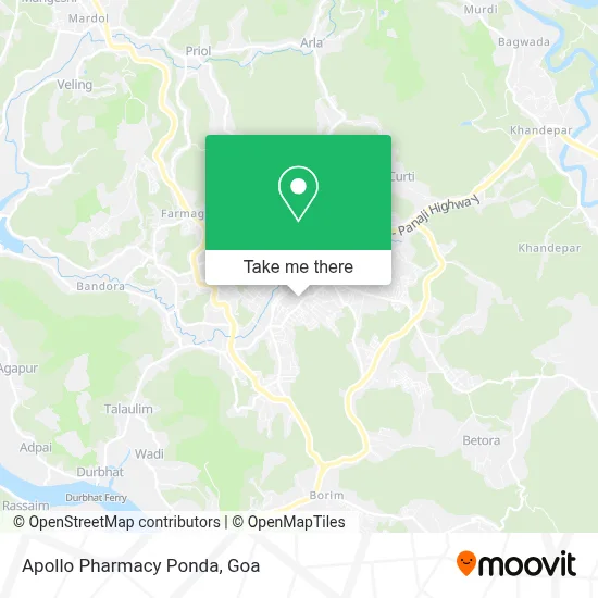 Apollo Pharmacy Ponda map