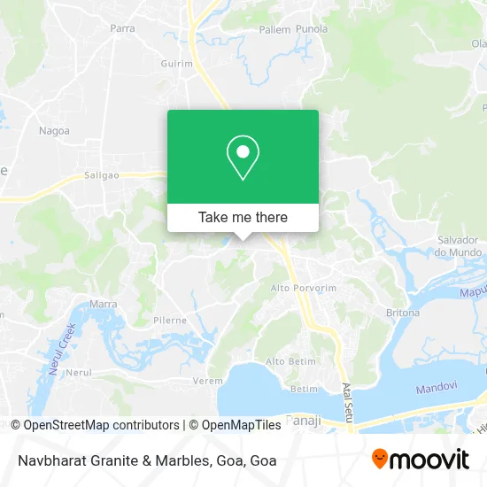 Navbharat Granite & Marbles, Goa map