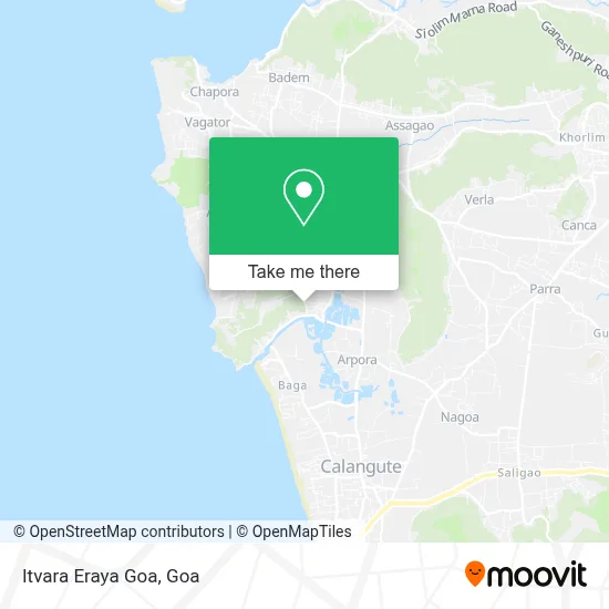 Itvara Eraya Goa map