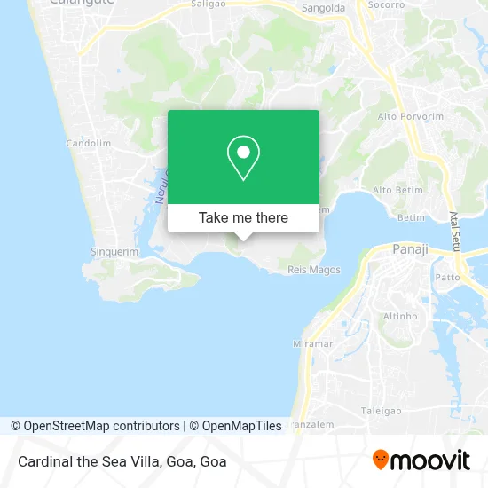 Cardinal the Sea Villa, Goa map