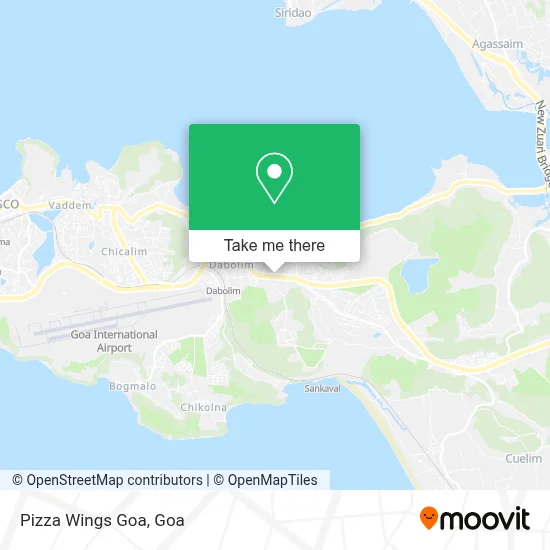 Pizza Wings Goa map