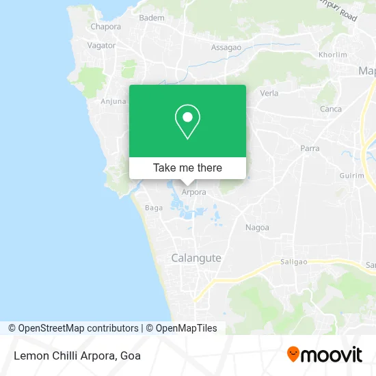 Lemon Chilli Arpora map