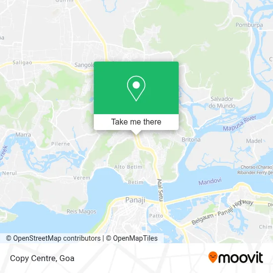 Copy Centre map