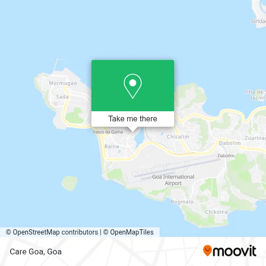 Care Goa map