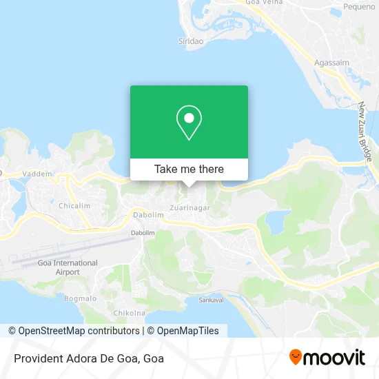 Provident Adora De Goa map