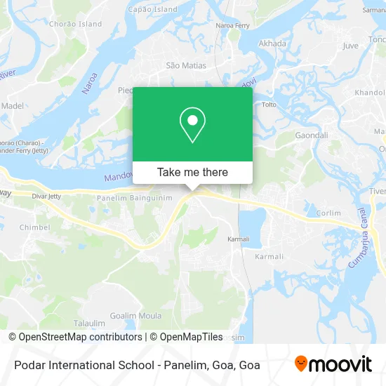 Podar International School - Panelim, Goa map
