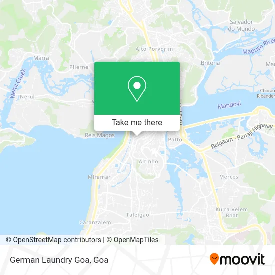 German Laundry Goa map