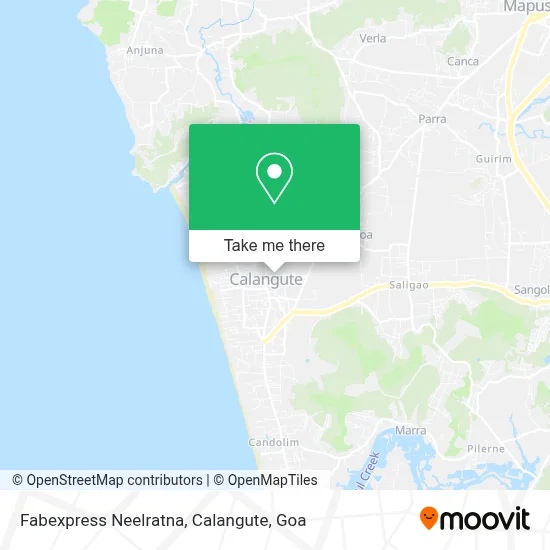 Fabexpress Neelratna, Calangute map