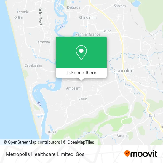 Metropolis Healthcare Limited map