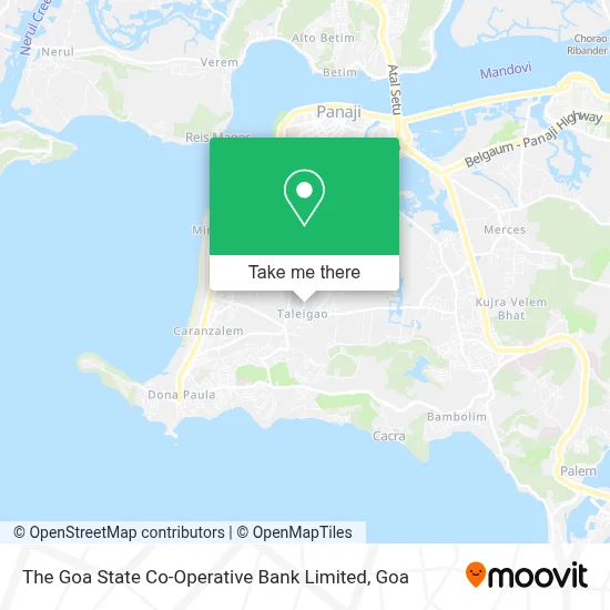 The Goa State Co-Operative Bank Limited map