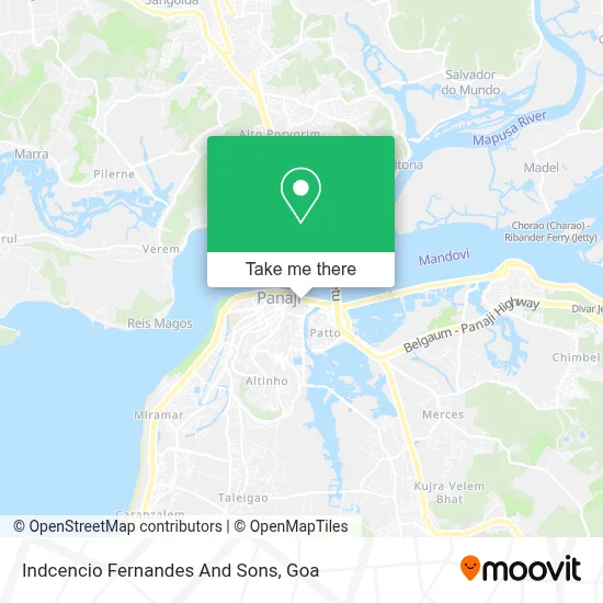 Indcencio Fernandes And Sons map
