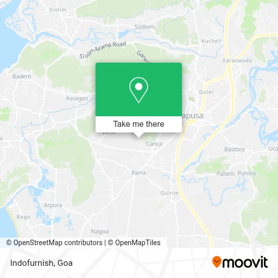 Indofurnish map