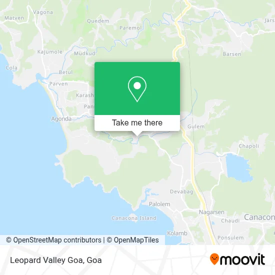 Leopard Valley Goa map