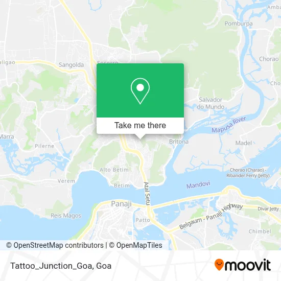 Tattoo_Junction_Goa map