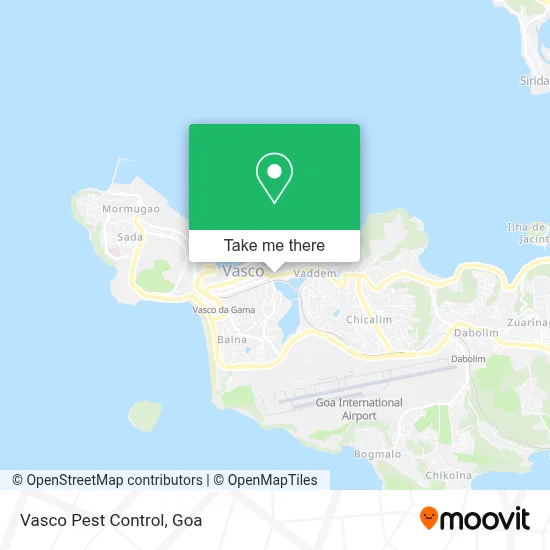 Vasco Pest Control map