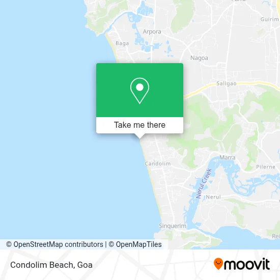 Condolim Beach map